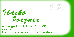 ildiko potzner business card